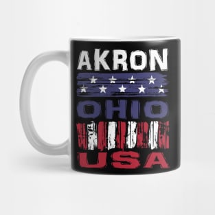 Akron Ohio USA T-Shirt Mug